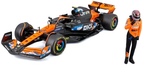 BUR28040N1 - McLaren MCL38 #4 Japanse GP 2024 met L. Norris-figuurtje - 1