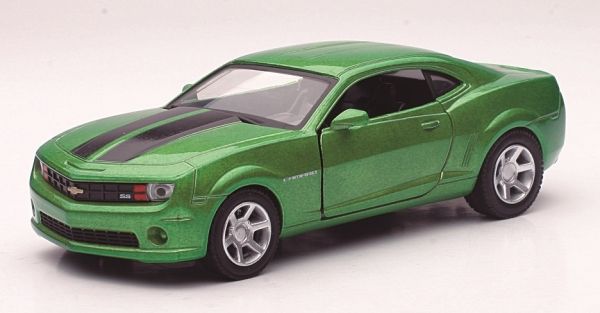 NEW50433L - 2011 CHEVROLET CAMARO SS Groen metallic met zwarte strepen - 1
