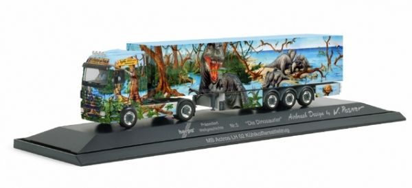 HER120807 - MERCEDES Actros LH MP2 4x2 met koelwagen 3 Assen SCHUMACHER - 1