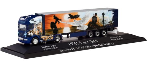 HER122016 - SCANIA R TL 4x2 met koelwagen 3 Assen PEACE NOT WAR - 1