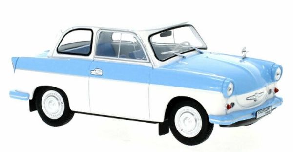 WBXWB124091 - TRABANT P50 Wit en Lichtblauw - 1