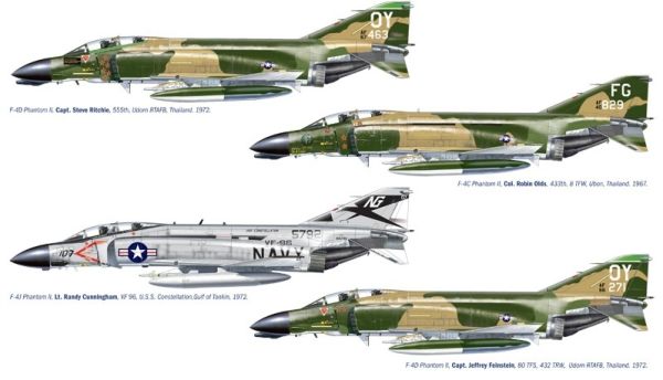 ITA1373 - F-4 Phantom D Aces-vliegtuig om te monteren en te schilderen - 1