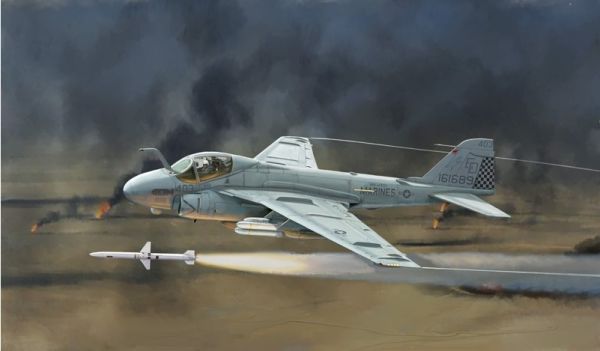 ITA1392 - A-6E Intruder US Navy / USMC-vliegtuig om te monteren en te schilderen - 1