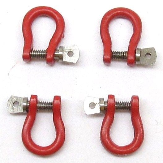 YCC632-1 - Set van 10 sluitingen rood 100 ton - 1