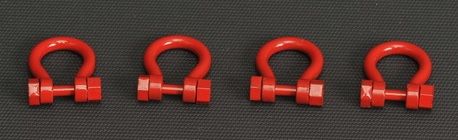 YCC637-1 - Set van 4 Sluitingen 300 Ton Rood - 1