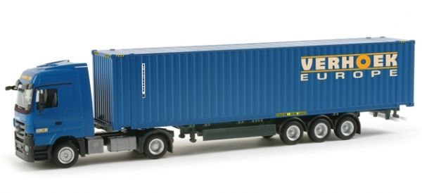 HER156325 - MERCEDES Actros LH08 met containerdrager en VERHOEK container - 1