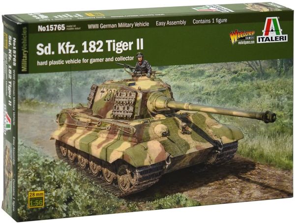 ITA15765 - Tank met chauffeur King Tiger om in elkaar te zetten en te schilderen - 1