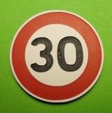 MCD-052 - Bord Beperking 30km/h - In kit - Post niet inbegrepen - 1