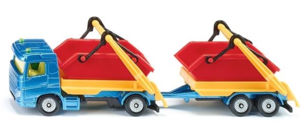 SIK1695 - Vrachtwagen met vuilniswagen en aanhanger - 1