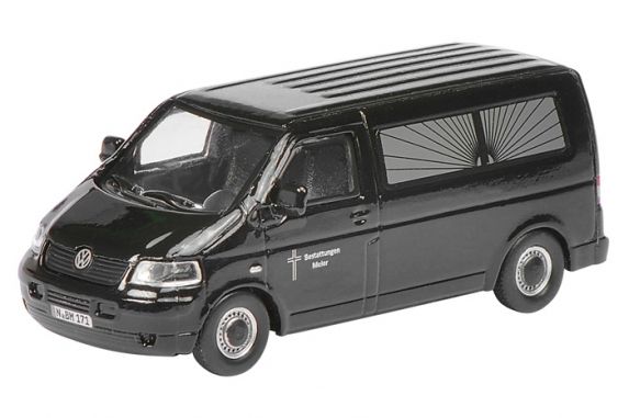 SCH26146 - VOLKSWAGEN T5 Lijkwagen Schaal: 1/87 - 1