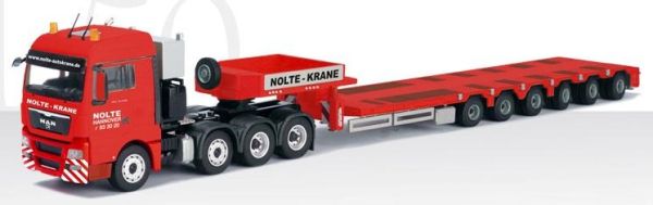 CON70178/04 - MAN TG X XLX SLT 4 Assen Met dieplader 6 Assen NOLTE KRANE - 1