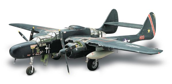 REV17546 - Bouwbaar Black Widow P-61 vliegtuig - 1