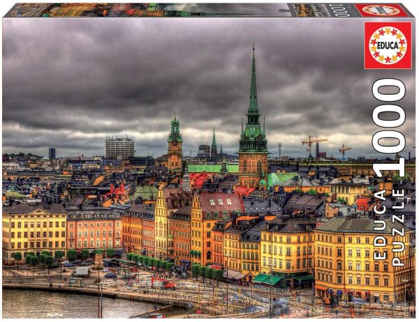 EDU17664 - Puzzel met 1000 stukjes van Stockholm in Zweden - 1