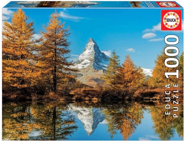 EDU17973 - Puzzel van 1000 stukjes De Matterhorn in de herfst - 1
