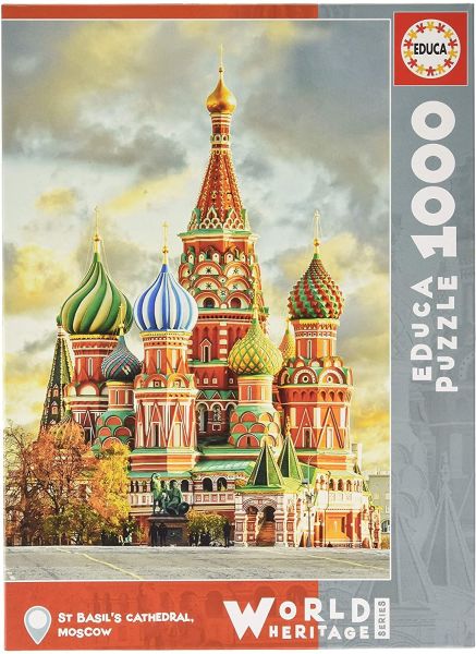 EDU17998 - 1000 stukjes puzzel St. Basil's Cathedral in Moskou - 1