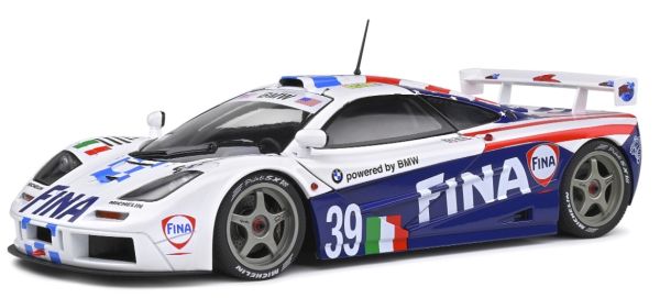 SOL1804103 - Mc LAREN F1 GTR Korte staart 24H du MANS 1996 Wit en blauw - 1