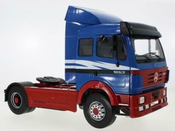 MOD18138 - MERCEDES 1853 SKII 1994 4x2 Blauw en rood - 1