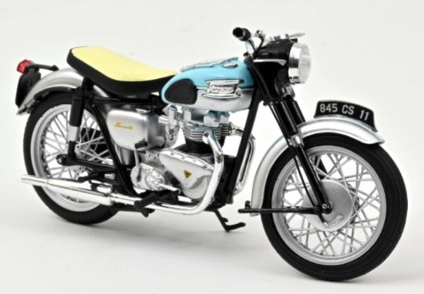 NOREV182040 - TRIUMPH Bonneville 1959 Blauw en zilver - 1