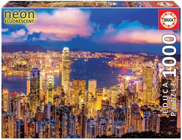 EDU18462 - Hong Kong fluorescerende puzzel van 1000 stukjes - 1