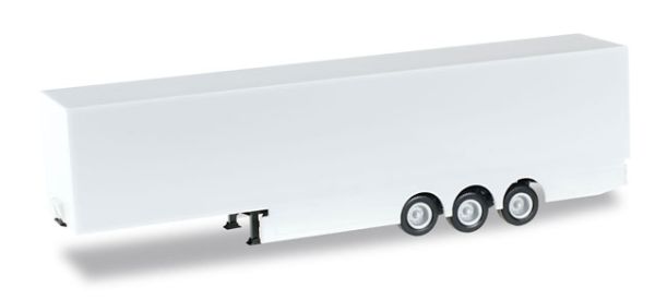 HER076685 - SCHMITZ 3 assige witte bestelwagen aanhanger - 1