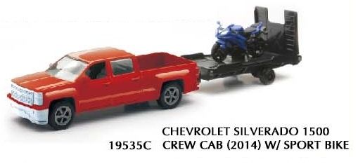 NEW19815E - Ophalen CHEVROLET Silverado 1500HD met aanhanger en blauwe motor - 1