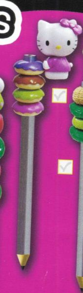T8872B - Donutdecoratie voor HELLO KITTY potlood met kleuring - 1