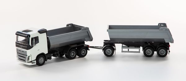 EMEK20352 - VOLVO FH 6x4 witte kiepwagen met 1+2 assen - 1