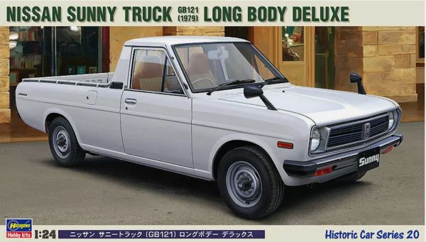 HAW21120 - NISSAN Sunny vrachtwagen GB121 - Long body deluxe 1979 wit om te monteren en te spuiten - 1