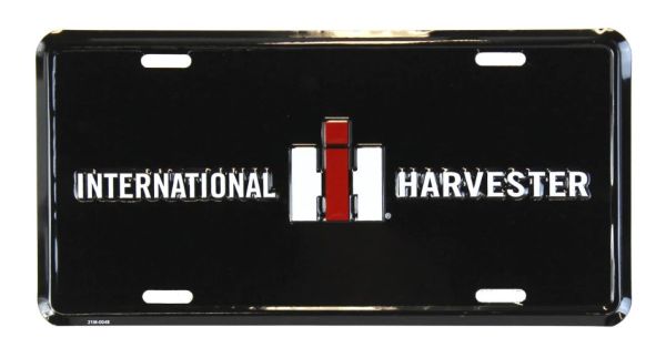 SIGN-2201 - Metalen plaat INTERNATIONAL HARVESTER Zwart - 30 x 15 cm - 1