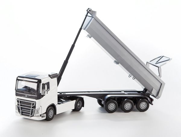 EMEK22352 - VOLVO FH16 4x2 wit met 3-assige kipper - 1