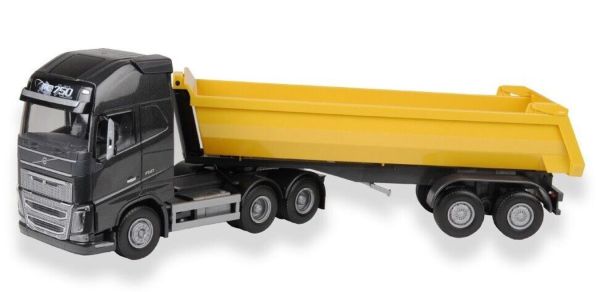 EMEK22359 - VVOLVO FH04 GL 6x4 Zwart met gele opbouw - 1