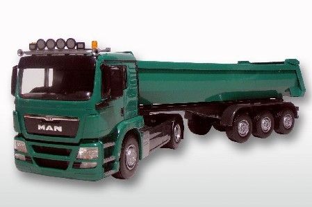 EMEK22606 - MAN TGS LX 4x2 met 3 assen Groen - 1