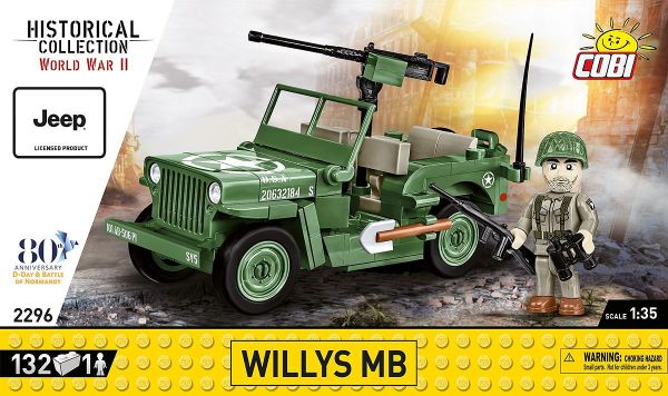 COB2296 - JEEP Willys MB met M2 80ste Verjaardag - 150 Munten - 1
