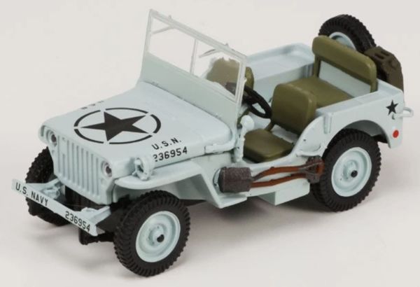 MCITY24217 - Blauwe Willys Jeep van de Amerikaanse Marine - 1