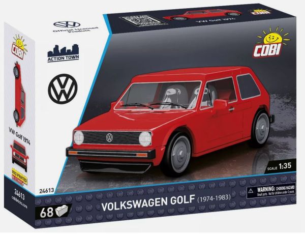 COB24613 - VOLKSWAGEN Golf rood 1974-1983 - 68 stuks - 1