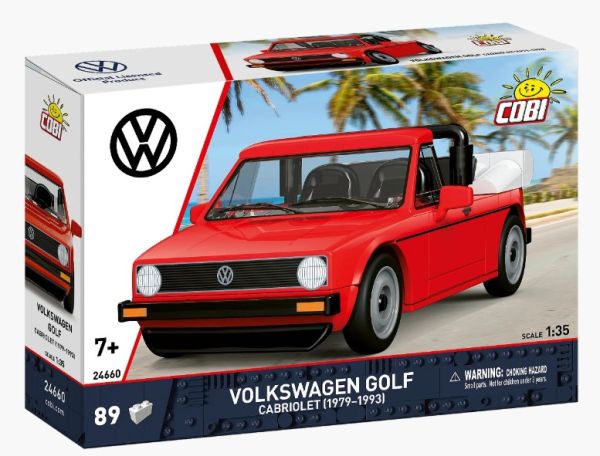 COB24660 - VOLKSWAGEN Golf Cabriolet 1979-1993 (rood) - 89 onderdelen - 1