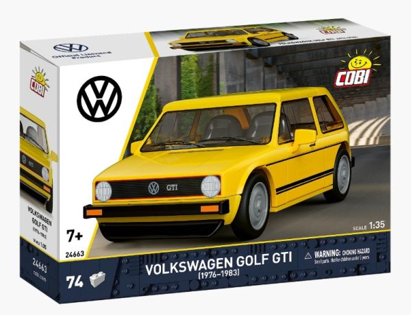 COB24663 - VOLKSWAGEN Golf GTI 1976-1983 (geel) - 74 onderdelen - 1