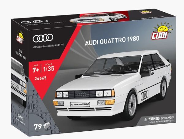 COB24665 - AUDI Quattro 1980 (wit) - 79 onderdelen - 1