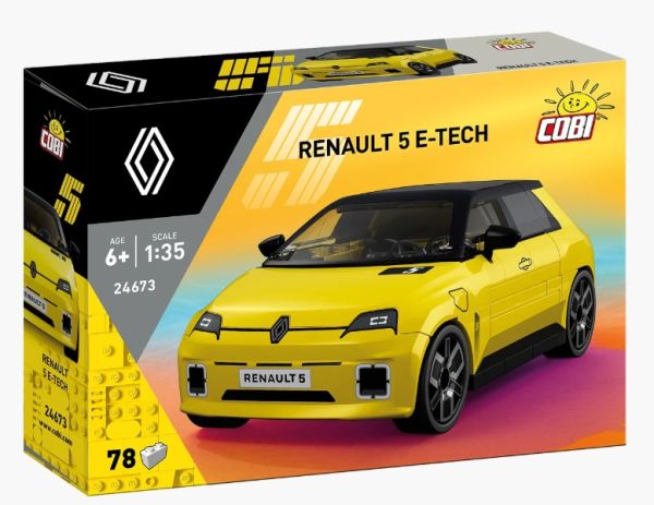 COB24673 - RENAULT 5 E-Tech (geel) - 78 onderdelen - 1