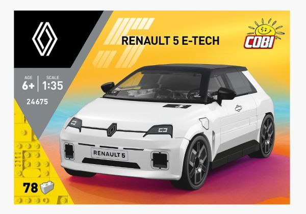 COB24675 - RENAULT 5 E-Tech (wit) - 78 onderdelen - 1
