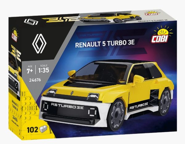 COB24676 - RENAULT 5 Turbo 3E (geel) - 102 onderdelen - 1