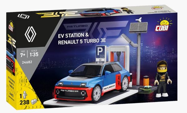 COB24682 - EV-laadstation met RENAULT 5 Turbo 3E - 238 onderdelen - 1