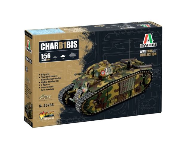 ITA25766 - Tank B1 bis om te monteren en te schilderen - 1