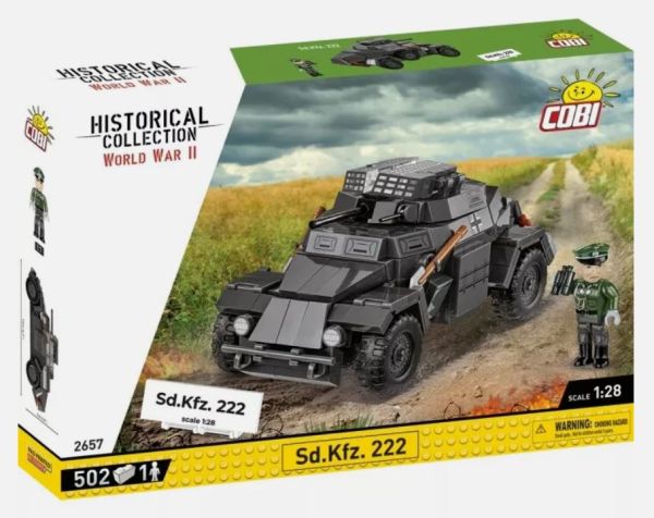 COB2657 - Sd.Kfz. 222 - 502 onderdelen - 1