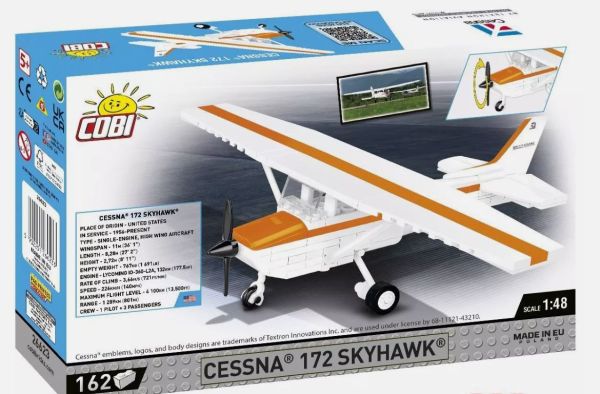 COB26623 - CESSNA 172 Skyhawk vliegtuig - 162 onderdelen - 1