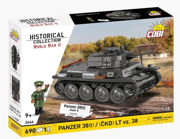 COB2666 - PANZER 38t / CKD LT vz.38 tank - 690 onderdelen - 1