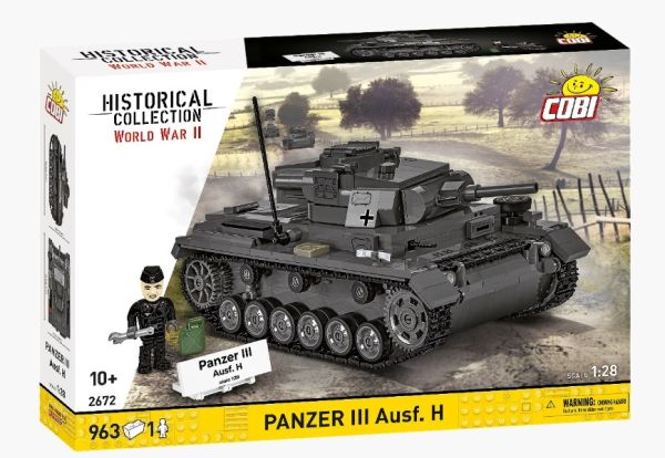 COB2672 - PANZER III Ausf.H tank - 963 onderdelen - 1