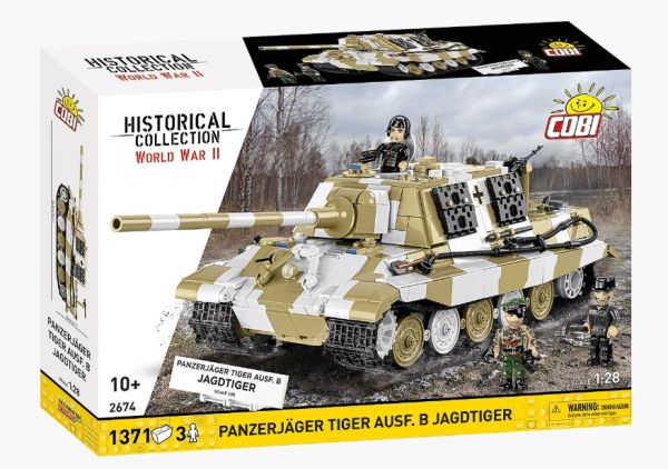 COB2674 - PANZERJÄGER Tiger Ausf.B Jagdtiger - 1371 onderdelen - 1