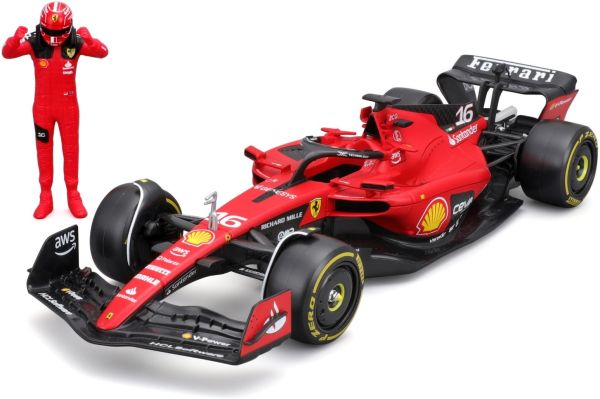 BUR26809L - FERRARI SF23 F1 #16 met C. Leclerc-figuur - 1
