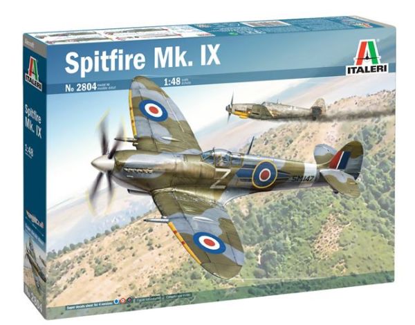 ITA2804 - Gevechtsvliegtuig SPITFIRE Mk.IX om te assembleren en te schilderen - 1